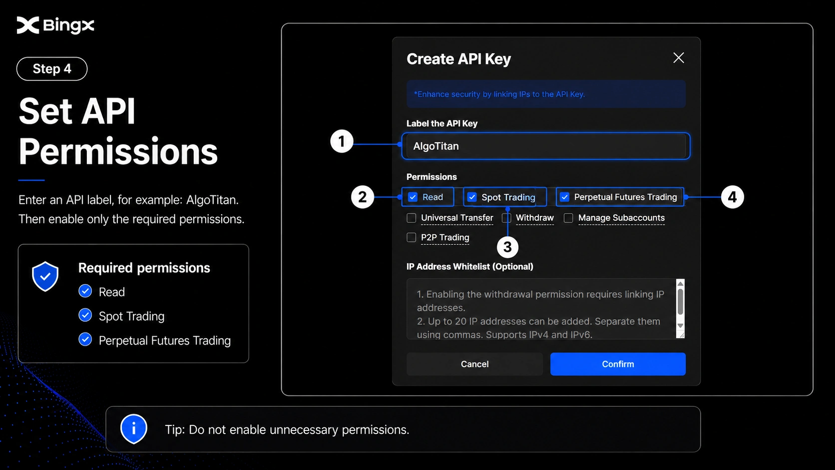 Step 4 - Set API parameters