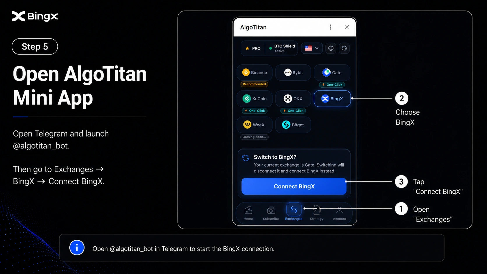 Step 5 - Open AlgoTitan Mini App
