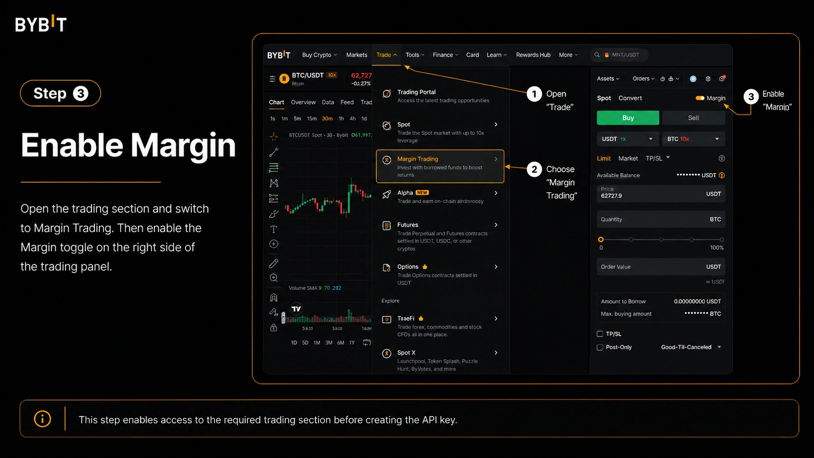 Step 3 - Enable Margin