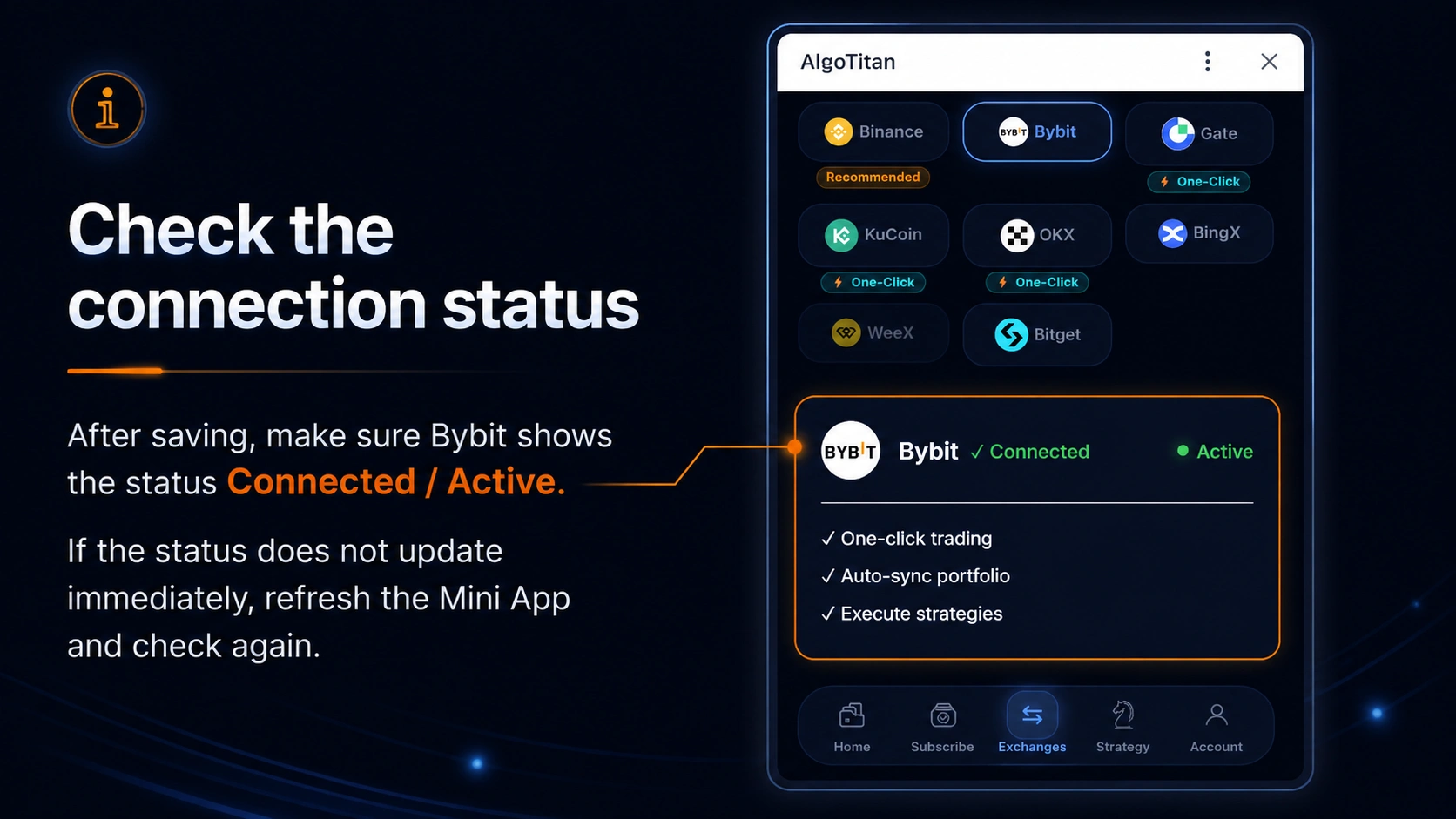Step 14 - Check the connection status