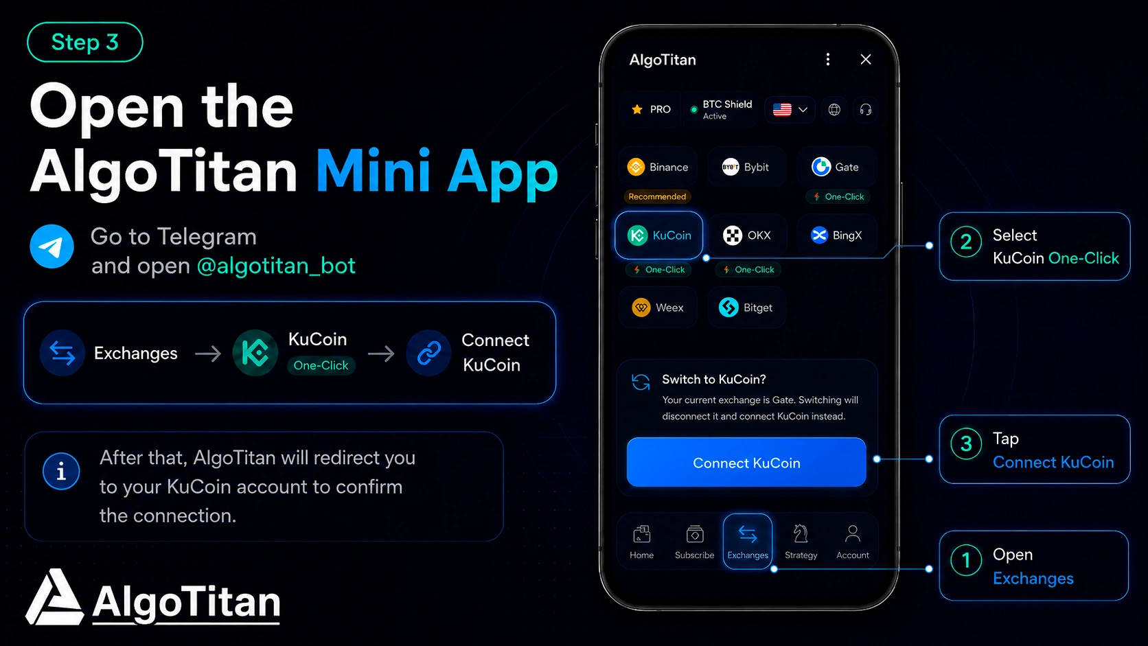 Step 3 - Open AlgoTitan Mini App