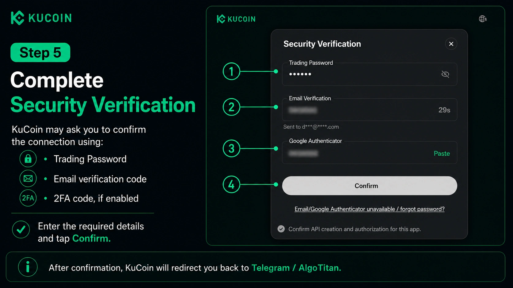 Step 5 - Complete security verification