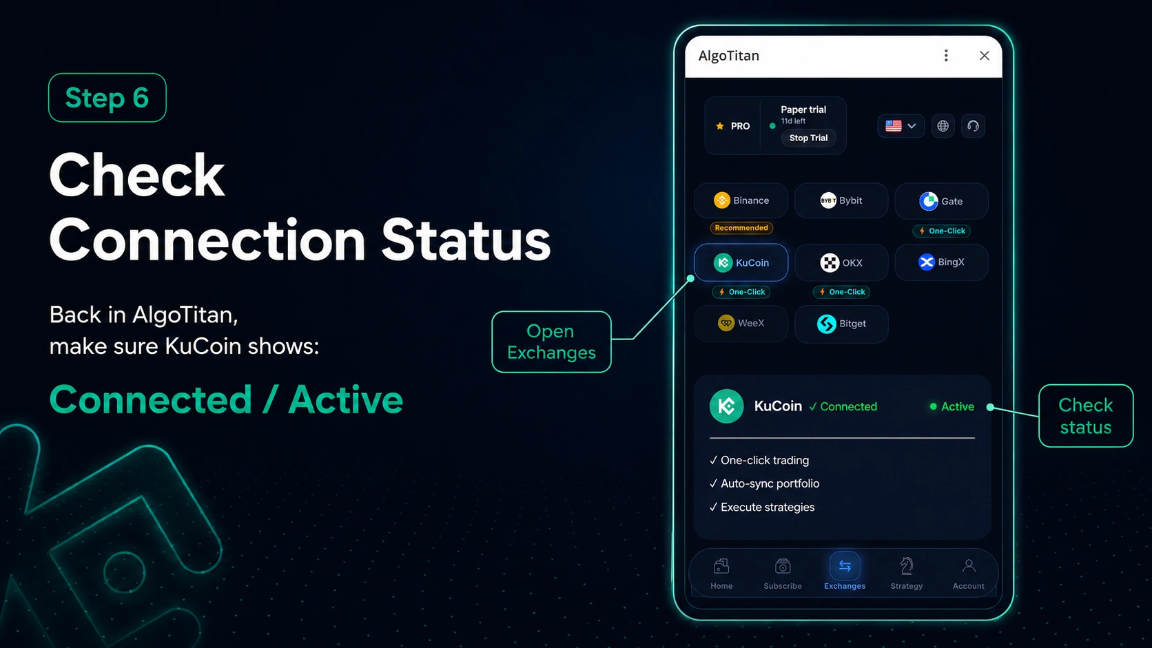 Step 6 - Check the connection status